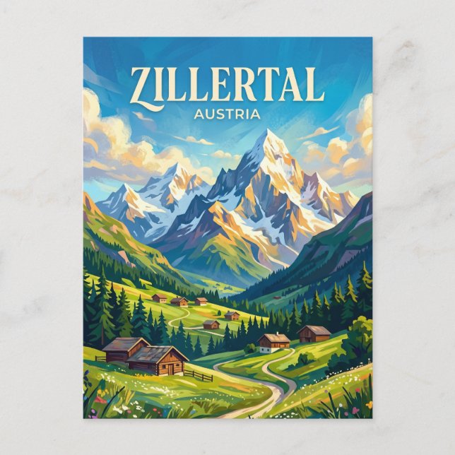 Postal Zillertal Austria (Anverso)