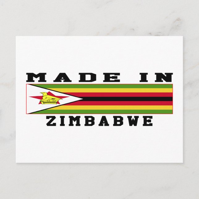 Postal Zimbabue Hecha En Diseños (Anverso)