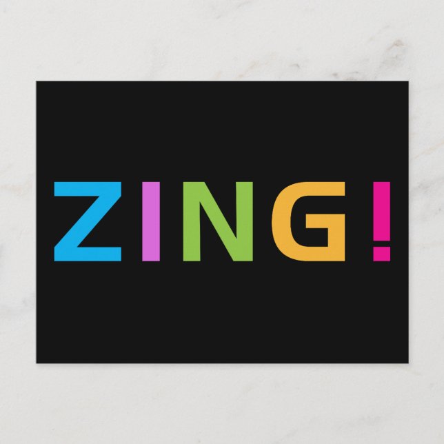 POSTAL ¡ZING! (Anverso)