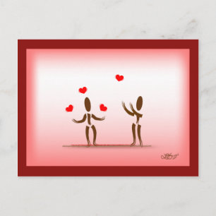 Postal Zinglees~Flotando en el amor