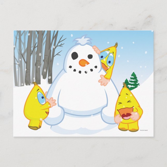Postal Zingoz Snowman (Anverso)