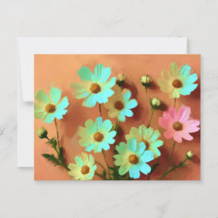 Postal Zinnia Elegans Flores