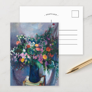 Postal Zinnias y Asters   Arthur Beecher Carles