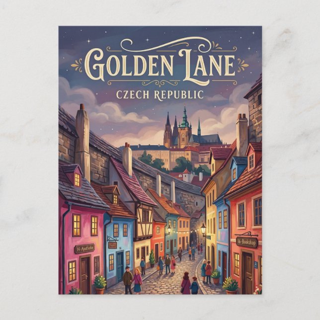 Postal Zlatá ulička República Checa (Anverso)