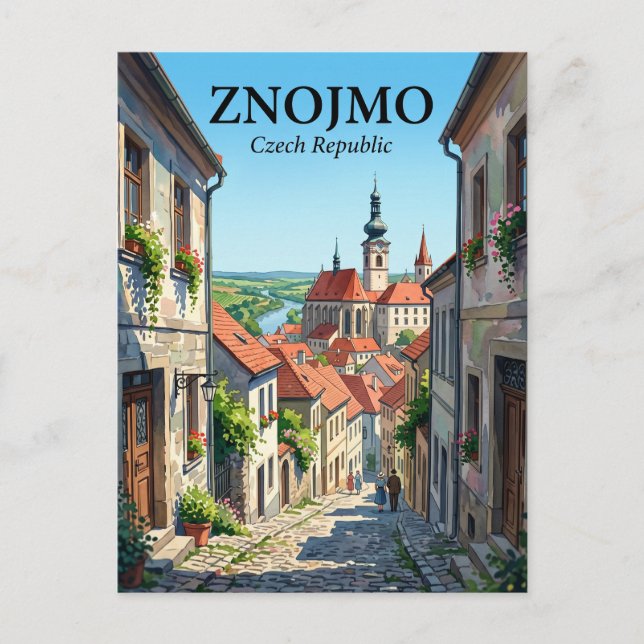 Postal Znojmo República Checa (Anverso)