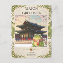 Zochi la rana viajera en el Palacio Gyeongbokgung