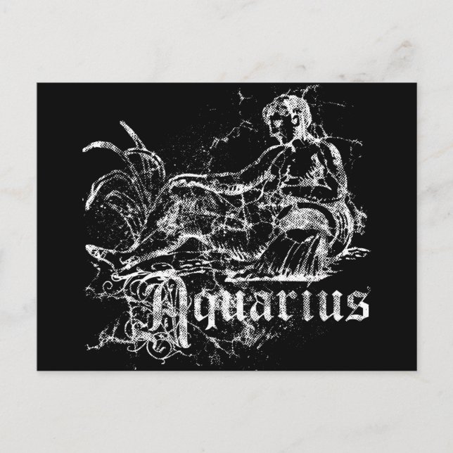 Postal Zodiac Aquarius (Anverso)