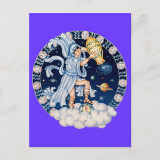 Postal Zodiac Aquarius - ¡Personalizar!