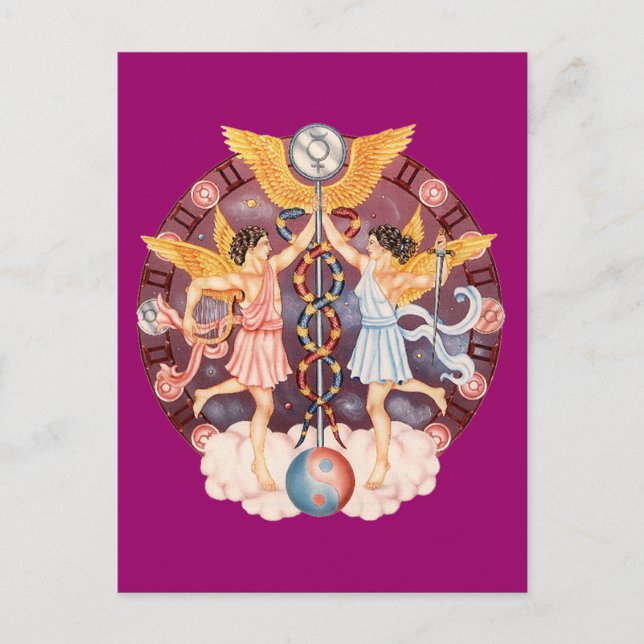 Postal Zodiac Gemini - ¡Personalizar! (Anverso)