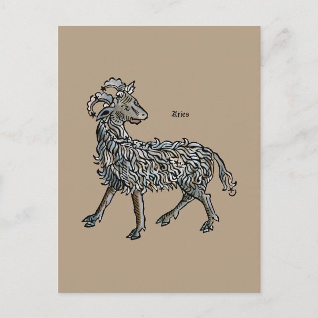 Postal Zodiaco: Aries, 1482 (Anverso)