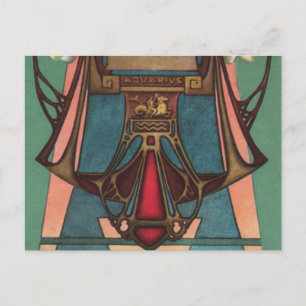 Postal Zodiaco del acuario