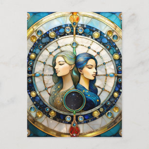 Postal Zodiaco - Géminis Los Gemelos