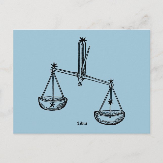 Postal Zodiaco: Libra, 1482 (Anverso)