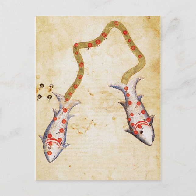 Postal Zodiaco: Pisces, C1350 (Anverso)