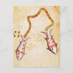 Postal Zodiaco: Pisces, C1350