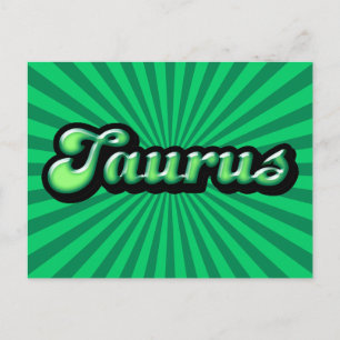 Postal Zodíaco Retro Tauro