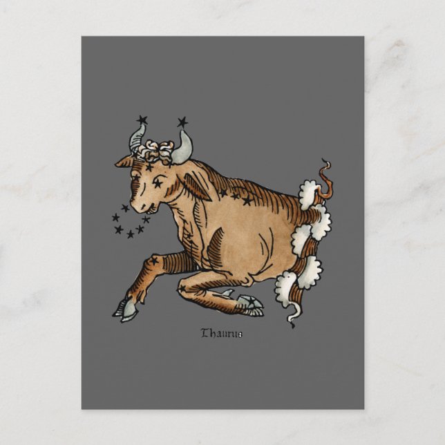 Postal Zodiaco: Tauro, 1482 (Anverso)