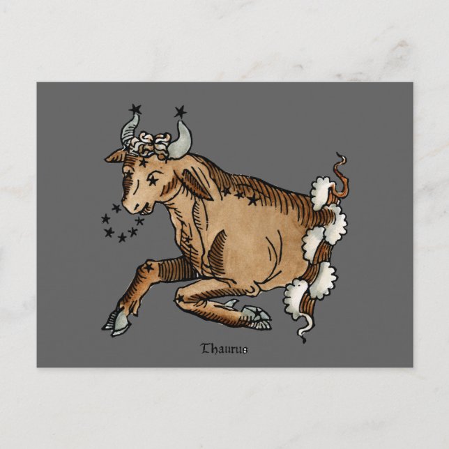 Postal Zodiaco: Tauro, 1482 (Anverso)