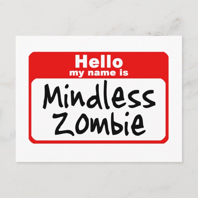 Postal zombie2 (Anverso)