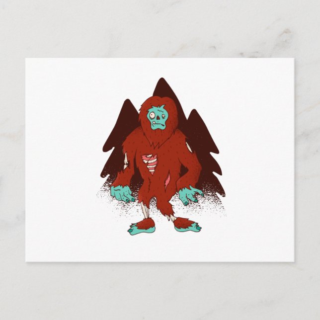 Postal Zombie Bigfoot (Anverso)