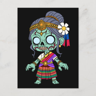 Postal Zombie camboyano lindo