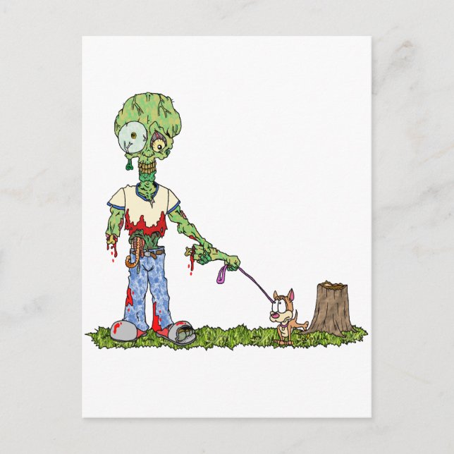 Postal Zombie Dog Walker (Anverso)