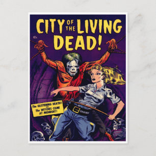 Postal Zombie - Historieta de horror vintage