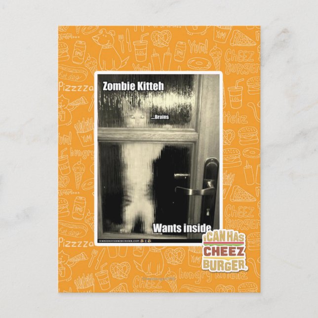 Postal Zombie Kitteh (Anverso)