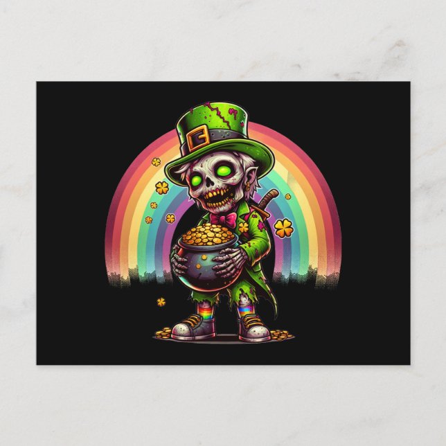 Postal Zombie Leprechaun (Anverso)
