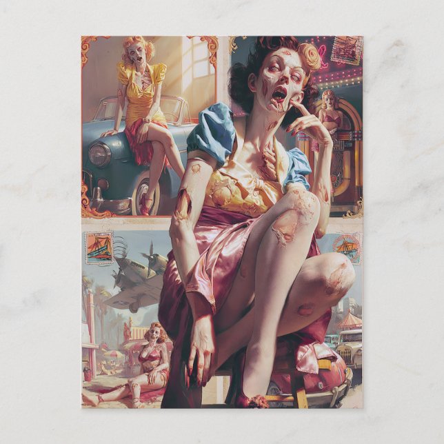 Postal Zombie Pin-Up I (Anverso)