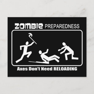 Postal Zombie Preparity Axes Reloading WHITE Design
