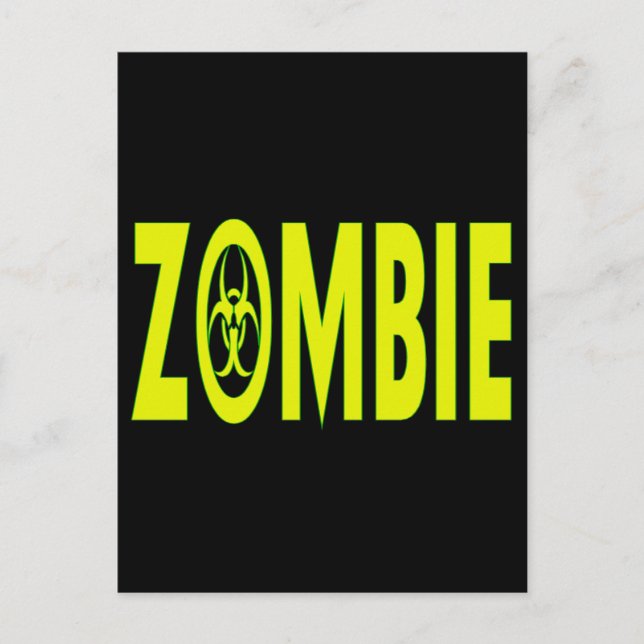 Postal Zombie radiactiva (Anverso)