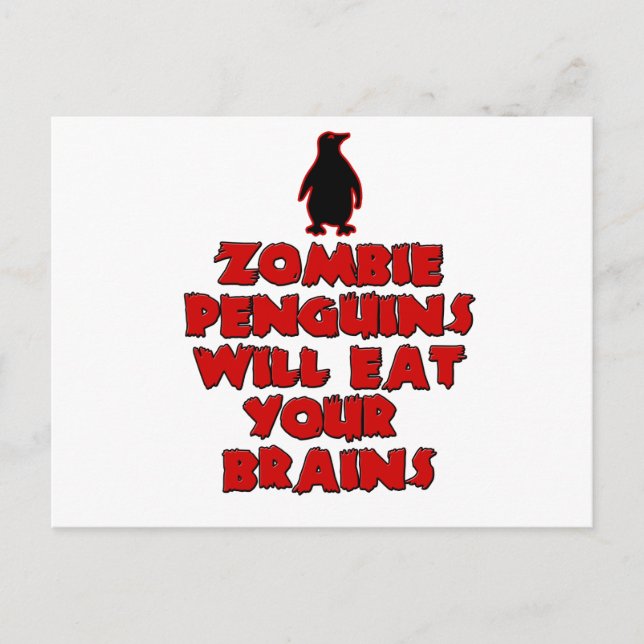 Postal ZombiePenguins (Anverso)