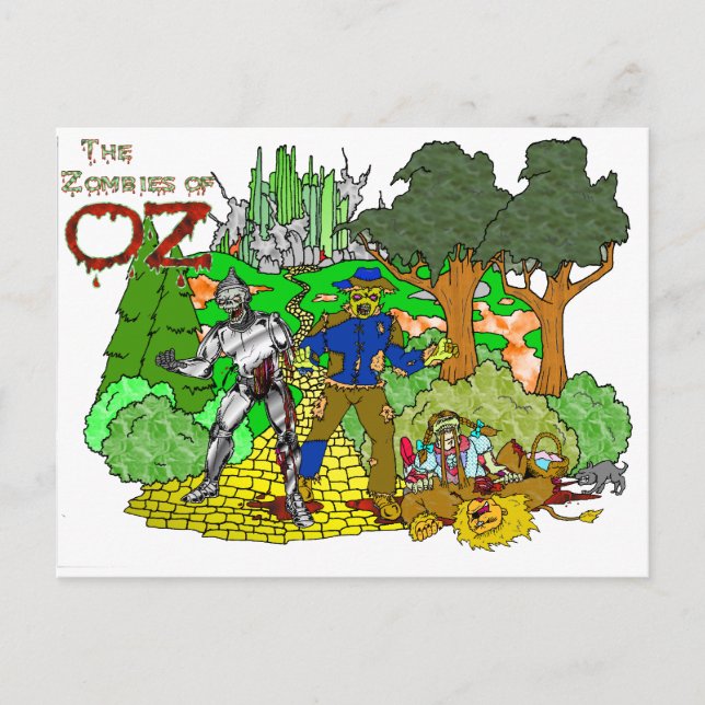 Postal Zombies de OZ (Anverso)