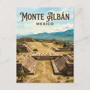 Postal Zona Arqueológica de Monte Albán México
