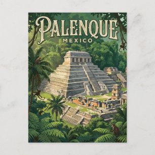 Postal Zona Arqueológica de Palenque México