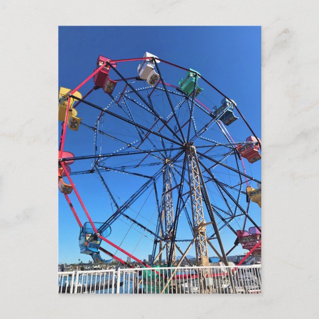 Postal Zona de diversión de Balboa, Newport Beach, Califo (Anverso)