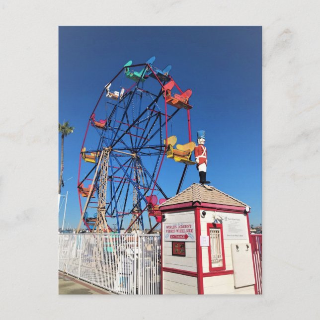 Postal Zona de diversión de Balboa, Newport Beach, Califo (Anverso)