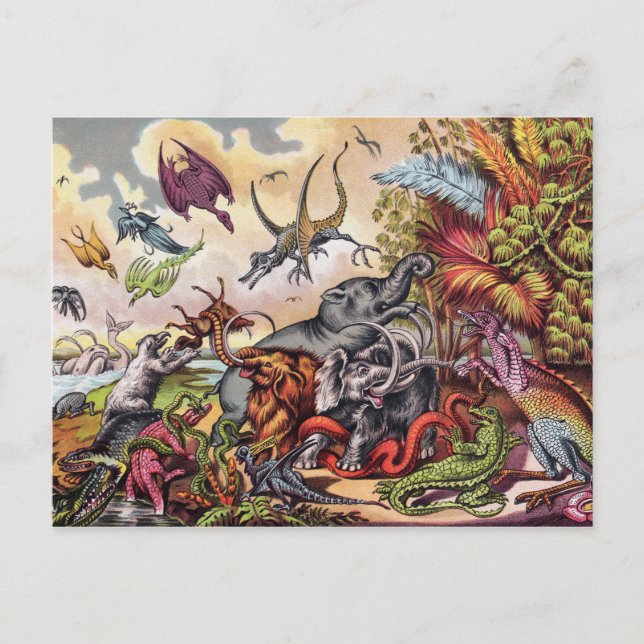 Postal Zona de juegos prehistórica (Anverso)