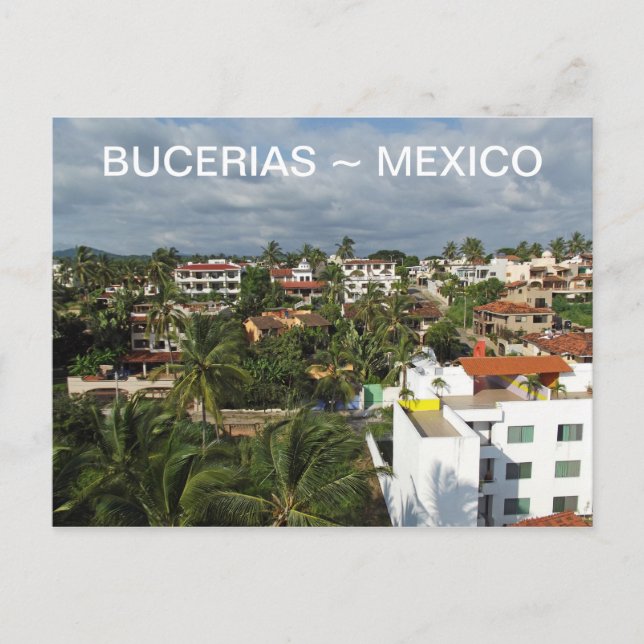 Postal Zona Dorada Bucerias México 3 (Anverso)