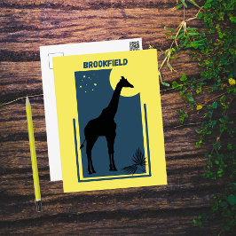 Postal Zoológico de Brookfield Chicago Illinois Vintage G