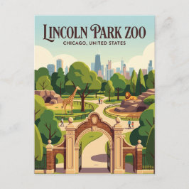 Postal Zoológico de Lincoln Park Illinois