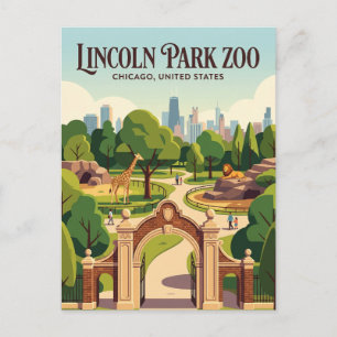 Postal Zoológico de Lincoln Park Illinois