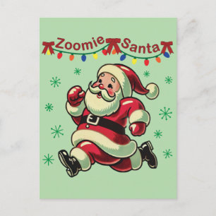 Postal Zoomie Santa Navidad