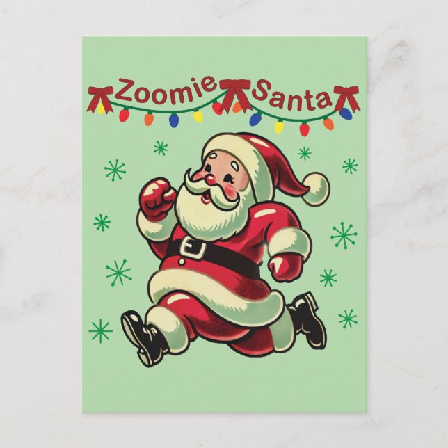 Postal Zoomie Santa Navidad (Anverso)
