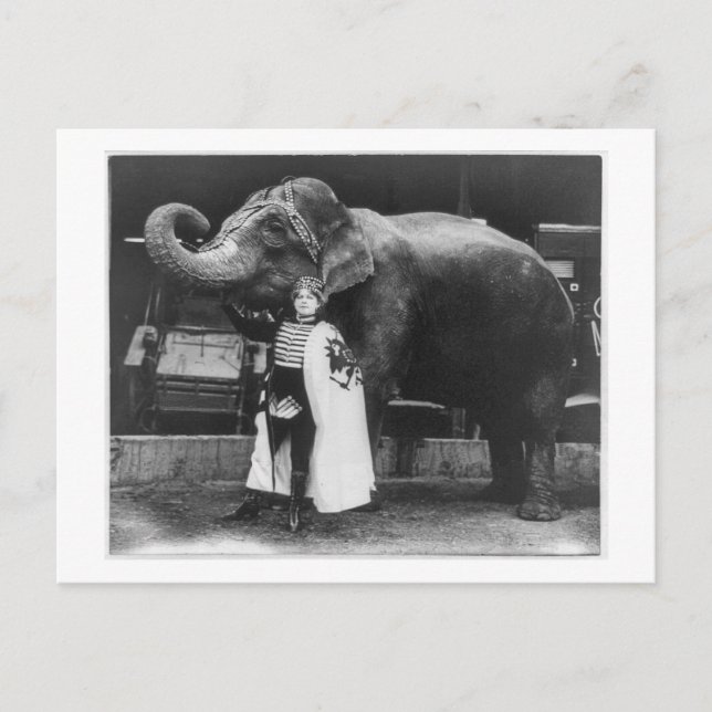 Postal Zora y Trilby 1916 (Anverso)