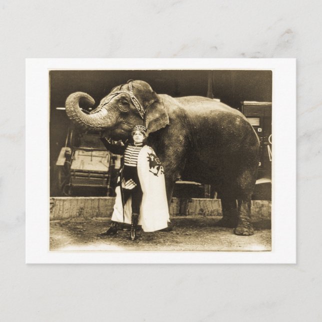 Postal Zora y Trilby 1916 (Anverso)