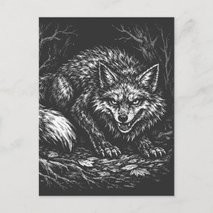 Postal Zorro astuto del bosque — por BurnsInHell