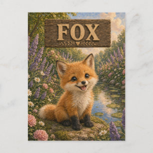 Postal Zorro Cuaderno Infantil De Cuentos Animales De Gua