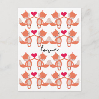 Postal zorro de amor